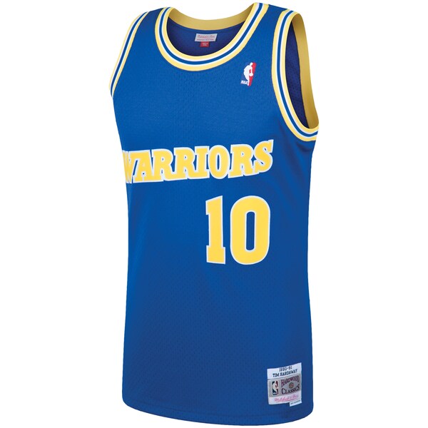 Tim Hardaway Golden State Warriors 1990/91 Hardwood Classics Swingman Jersey - Royal