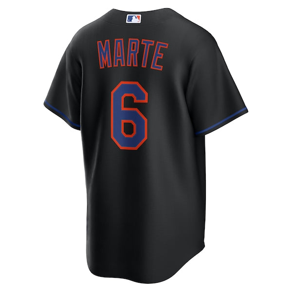 Starling Marte New York Mets Nike Alternate Replica Jersey - Black