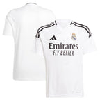 Los Merengues adidas Youth 2024/25 Home Replica Jersey - White