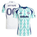 New England Revolution adidas 2025 Eastern White Pine x Flag of New England Authentic Custom Jersey - White