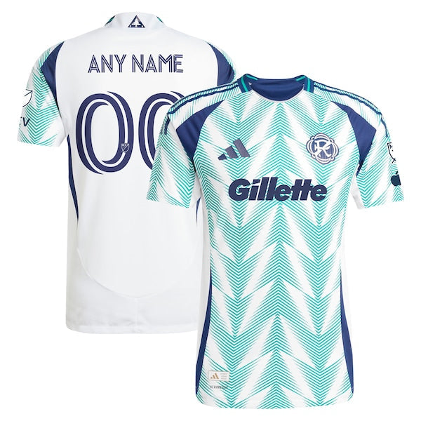 New England Revolution adidas 2025 Eastern White Pine x Flag of New England Authentic Custom Jersey - White
