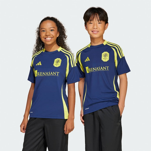 Nashville SC adidas Youth 2025 The Heart of Nashville Kit Replica Jersey - Navy