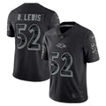 Men's Nike Ray Lewis Black Baltimore Ravens Retired Player RFLCTV Limited Jersey