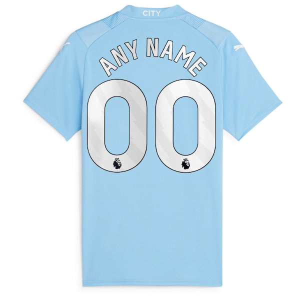 Manchester City Puma Women's 2023/24 Home Replica Custom Jersey - Sky Blue
