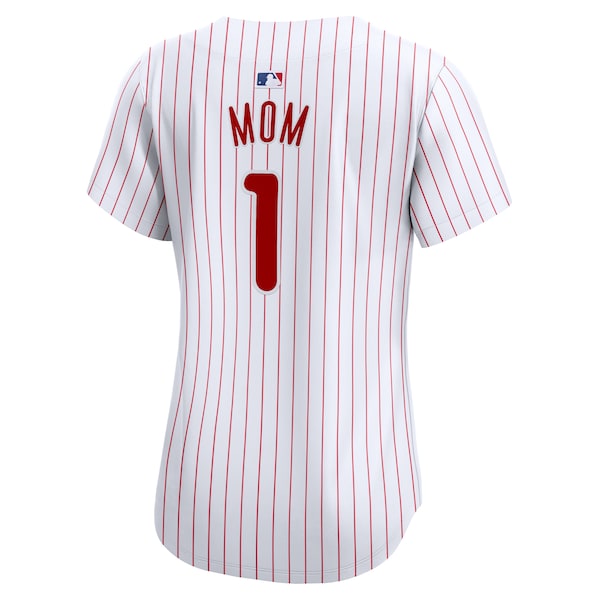 Philadelphia Phillies Nike Women's #1 Mom Home Limited Jersey - White