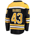 Jordan Harris Boston Bruins  Home Breakaway Jersey - Black