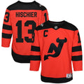 Nico Hischier New Jersey Devils Youth 2024 NHL Stadium Series Premier Player Jersey – Red