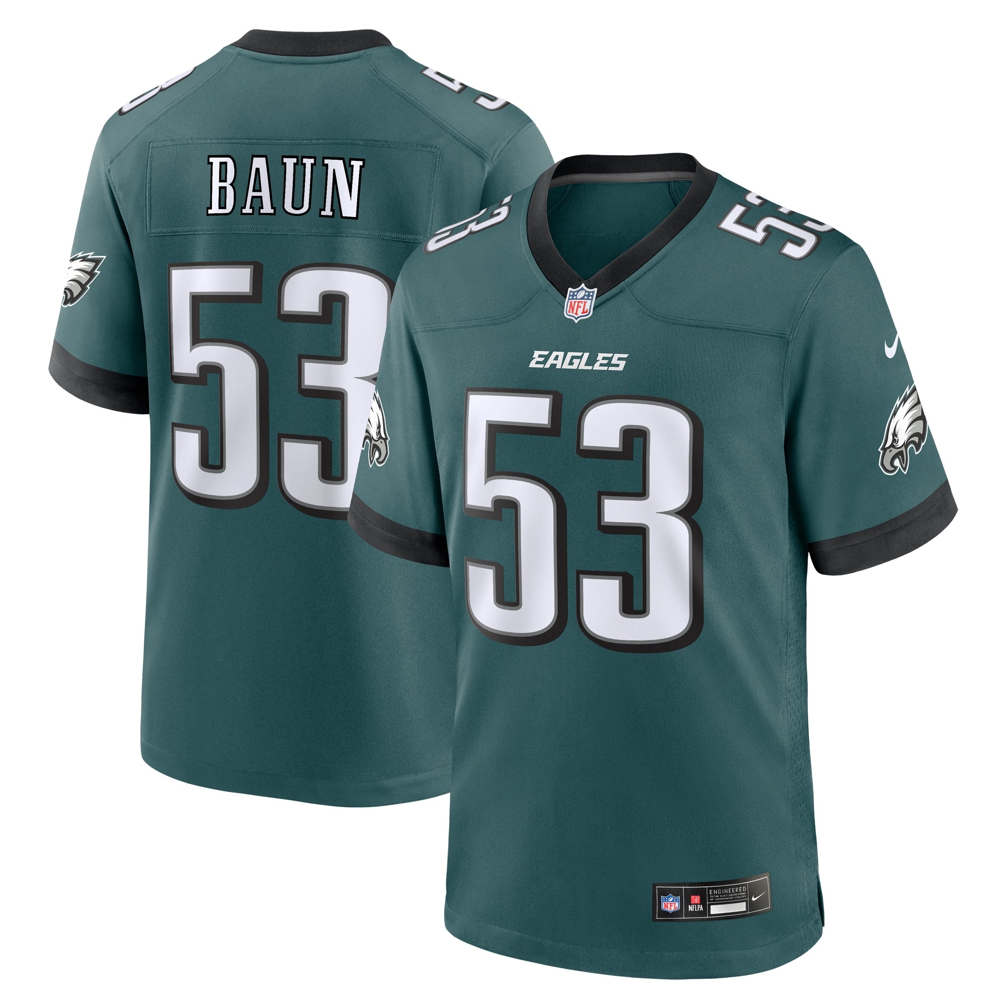Zack Baun Philadelphia Eagles Nike Alternate Game Jersey -  Kelly Green/Green
