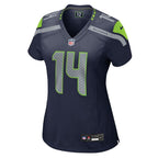 DK Metcalf Seattle Seahawks Nike Women's Team Game Jersey - College College Navy/Neon Green