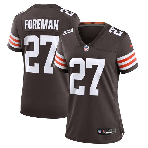 D'Onta Foreman Cleveland Browns Nike Women's  Game Jersey -  Brown