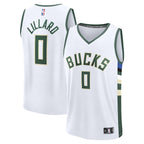 Damian Lillard Milwaukee Bucks  Fast Break Replica Player Jersey - Association Edition - White