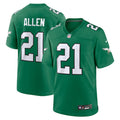 Eric Allen Philadelphia Eagles Nike Alternate Game Jersey - Kelly Green/Green