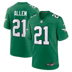 Eric Allen Philadelphia Eagles Nike Alternate Game Jersey - Kelly Green/Green