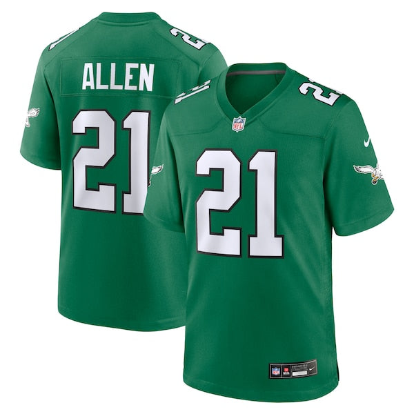 Eric Allen Philadelphia Eagles Nike Alternate Game Jersey - Kelly Green/Green