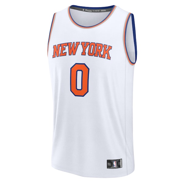 Donte DiVincenzo New York Knicks  Fast Break Replica Player Jersey - Association Edition - White