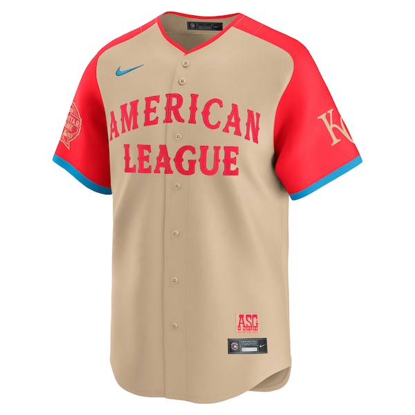 Bobby Witt Jr. American League Nike 2024 MLB All-Star Game Limited Player Jersey - Cream
