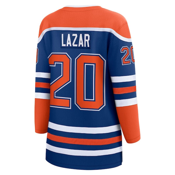 Curtis Lazar Edmonton Oilers  Women's Home Breakaway Jersey - Royal