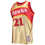 Dominique Wilkins Atlanta Hawks 75th Anniversary 1986/87 Hardwood Classics Swingman Jersey - Gold