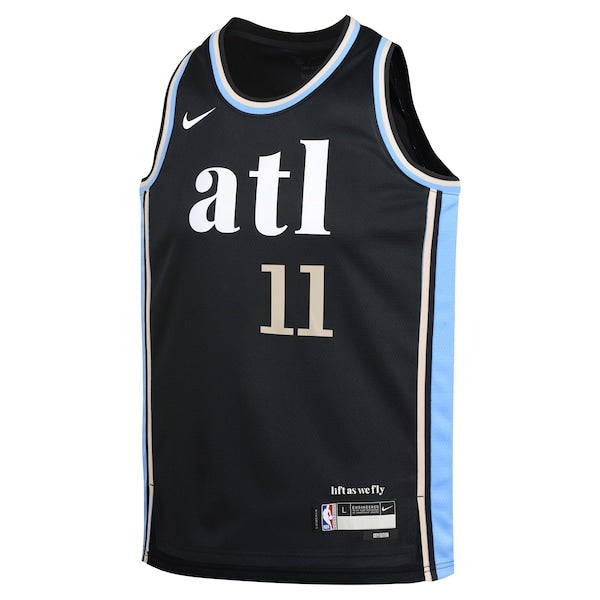 Trae Young Atlanta Hawks Nike Youth  Swingman Replica Jersey - City Edition - Black