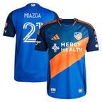 Matt Miazga FC Cincinnati adidas 2025 Orange and Blue Legacy Kit Authentic Player Jersey - Blue