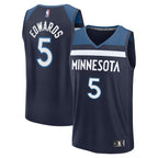 Anthony Edwards Minnesota Timberwolves  Fast Break Replica Player Jersey - Icon Edition - Navy