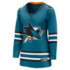 San Jose Sharks  Women's Home Breakaway Jersey - Teal
