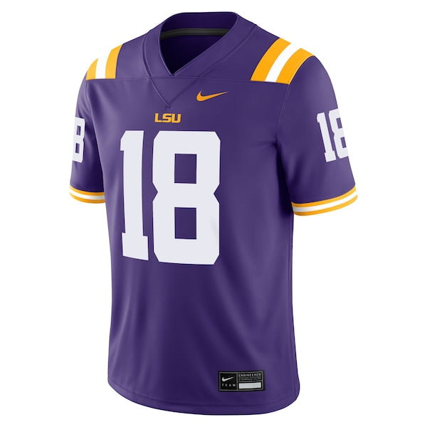 Garrett Nussmeier LSU Tigers Nike NIL Football Game Jersey - Purple/White