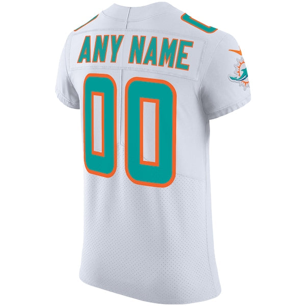 Miami Dolphins Nike Vapor Untouchable Elite Custom Jersey - White