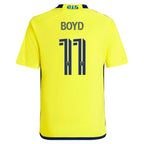 Tyler Boyd Nashville SC adidas Youth 2024 The 615 Kit Replica Player Jersey - Yellow/Black