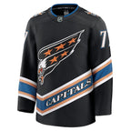 TJ Oshie Washington Capitals  Alternate 50th Anniversary Premium Jersey - Black/Red