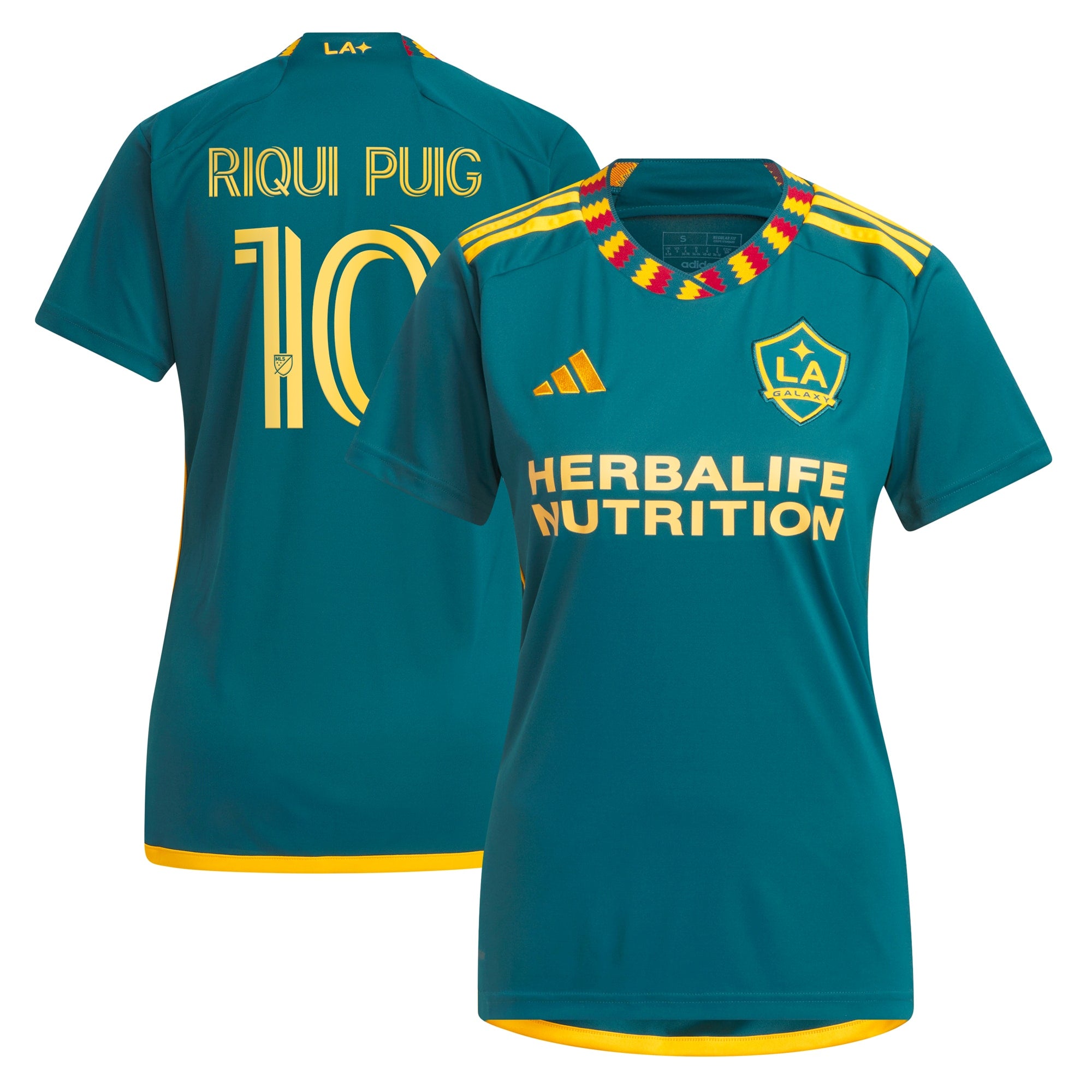 Riqui Puig LA Galaxy adidas Women's 2024 Angeleno Kit Replica Player Jersey - White/Green