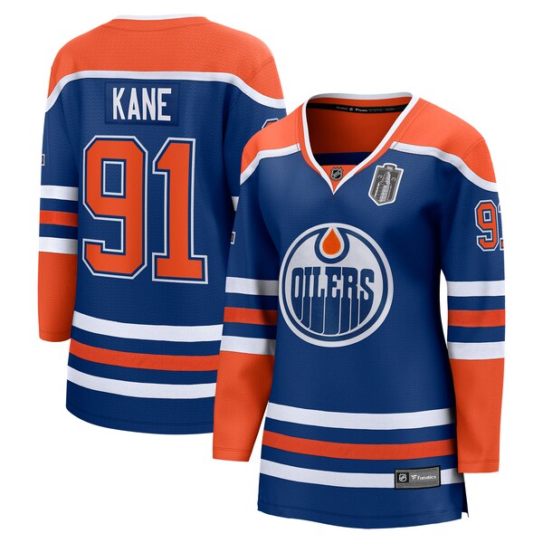 Evander Kane Edmonton Oilers  Women's 2025 Stanley Cup Final Home Breakaway Jersey - Royal
