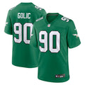 Mike Golic Philadelphia Eagles Nike Alternate Game Jersey - Kelly Green/Green