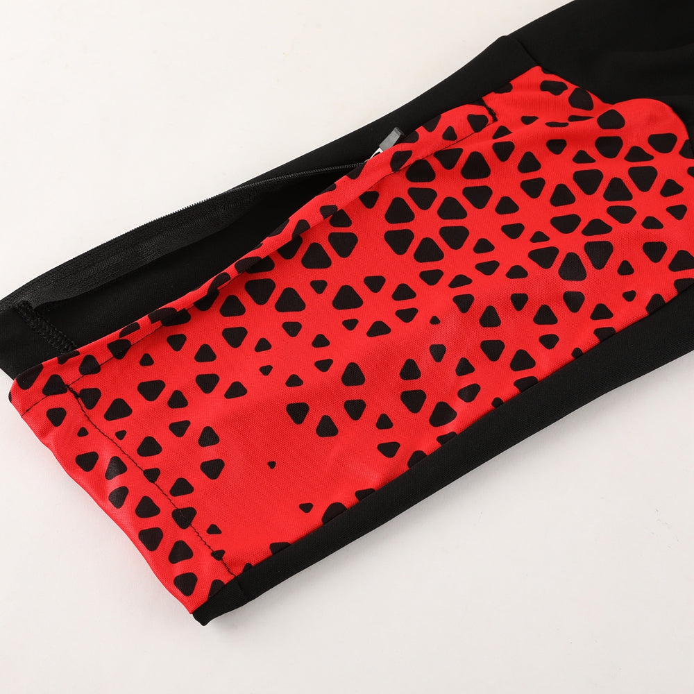 Puma Short Sleeve Training Jersey Set-PD02- Red/Black