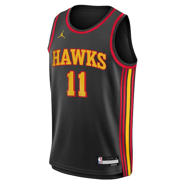 Trae Young Atlanta Hawks Jordan Brand Youth Swingman Jersey - Statement Edition - Black