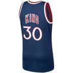 Bernard King New York Knicks 1982/83 Hardwood Classics Swingman Jersey - Navy