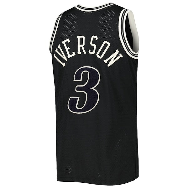 Allen Iverson Philadelphia 76ers Hardwood Classics Off-Court Swingman Jersey - Black