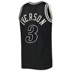 Allen Iverson Philadelphia 76ers Hardwood Classics Off-Court Swingman Jersey - Black