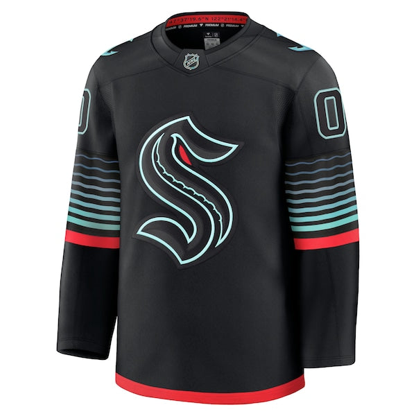 Seattle Kraken  Alternate Premium Custom Jersey - Black/Navy/White