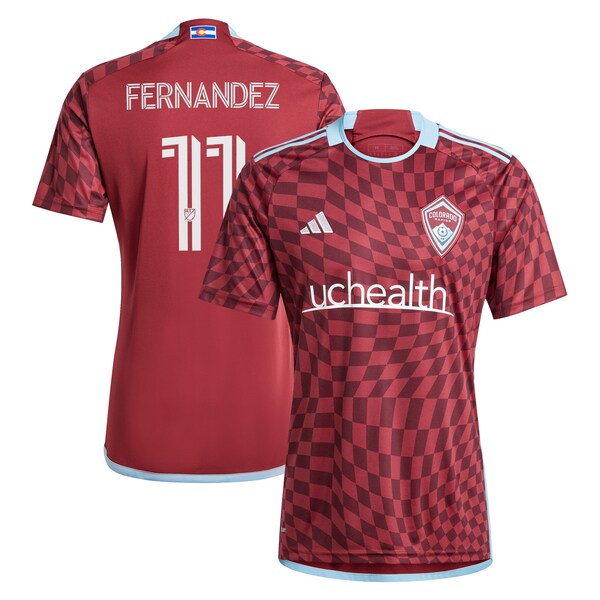Omir Fernandez Colorado Rapids adidas 2024 One Flag Kit Replica Player Jersey - Burgundy