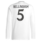 Jude Bellingham Los Merengues adidas 2024/25 Home Replica Long Sleeve Player Jersey - White