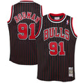 Dennis Rodman Chicago Bulls Youth 1995/96 Hardwood Classics Swingman Jersey - Black