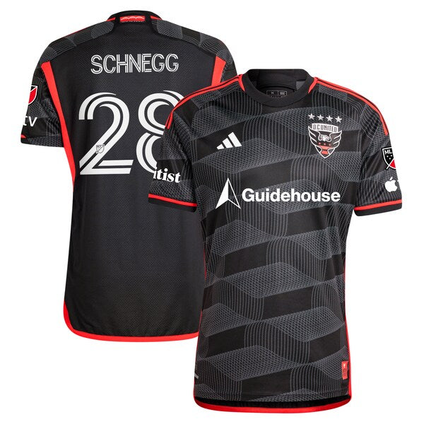David Schnegg D.C. United adidas 2024 The Icon Kit Authentic Player Jersey - Black
