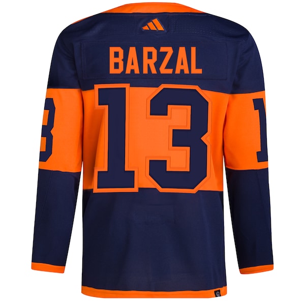 Mathew Barzal New York Islanders adidas 2024 NHL Stadium Series Primegreen Authentic Player Jersey – Navy