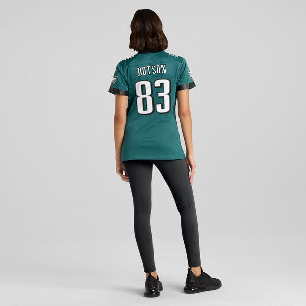 Jahan Dotson Philadelphia Eagles Nike Women's Team Game Jersey - Midnight Green