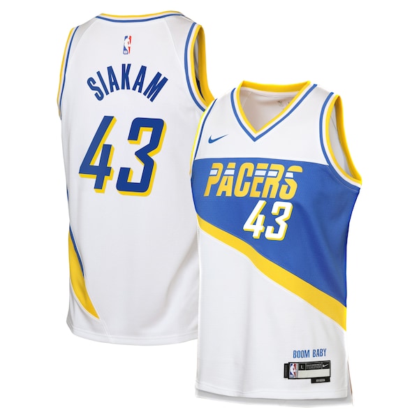 Pascal Siakam Indiana Pacers Nike Youth 2025/26 City Edition Swingman Jersey - White