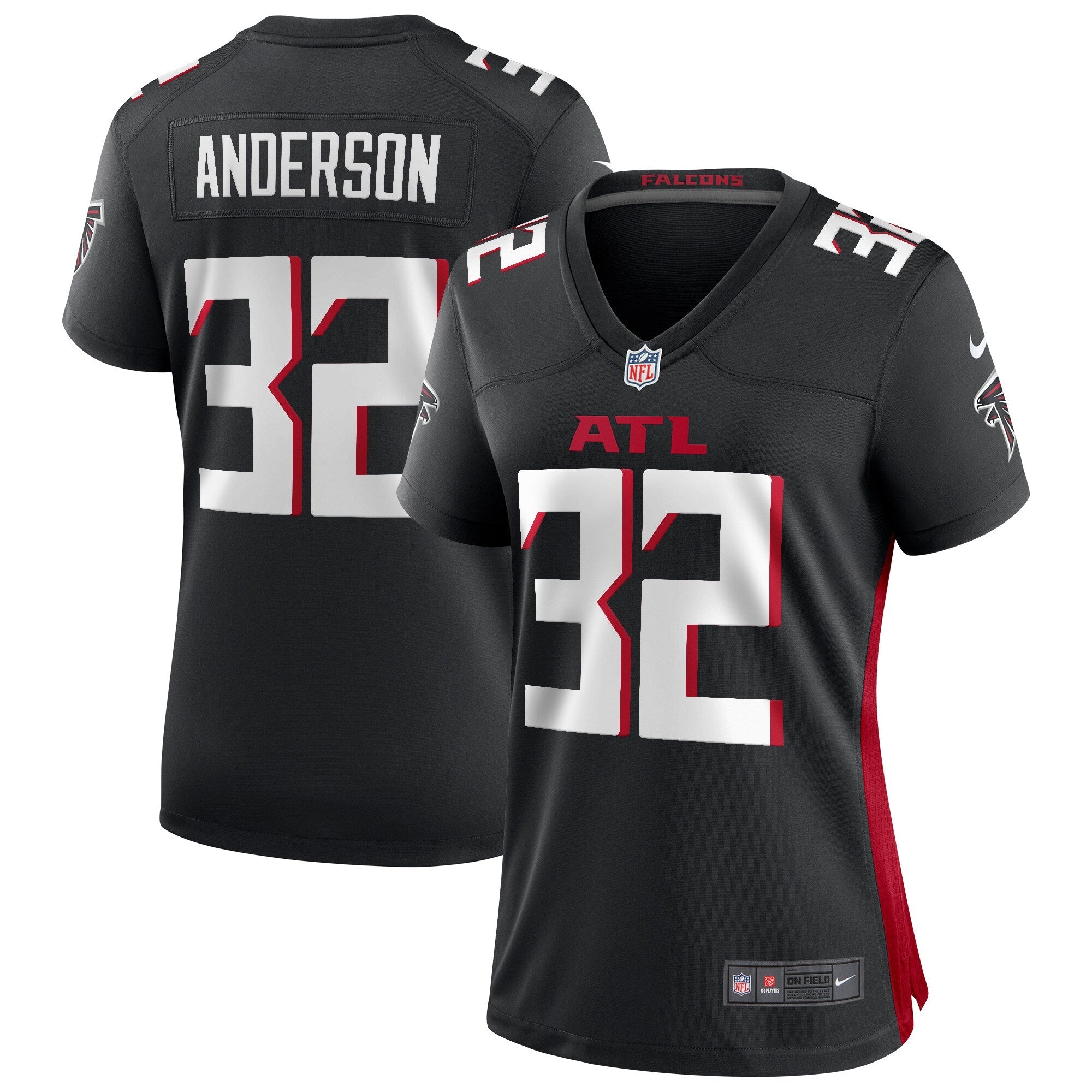Jamal Anderson Atlanta Falcons Nike Women's Retired Game Jersey - Red/Black
