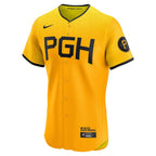 Pittsburgh Pirates Nike City Connect  Elite Jersey - Gold