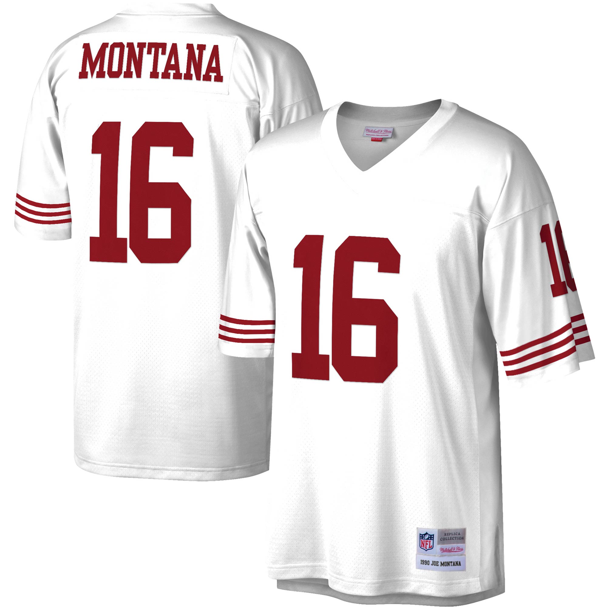 Joe Montana San Francisco 49ers Legacy Replica Jersey - Scarlet/White