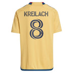 Damir Kreilach Real Salt Lake adidas Youth 2024 The Beehive State Kit Replica Player Jersey - Gold